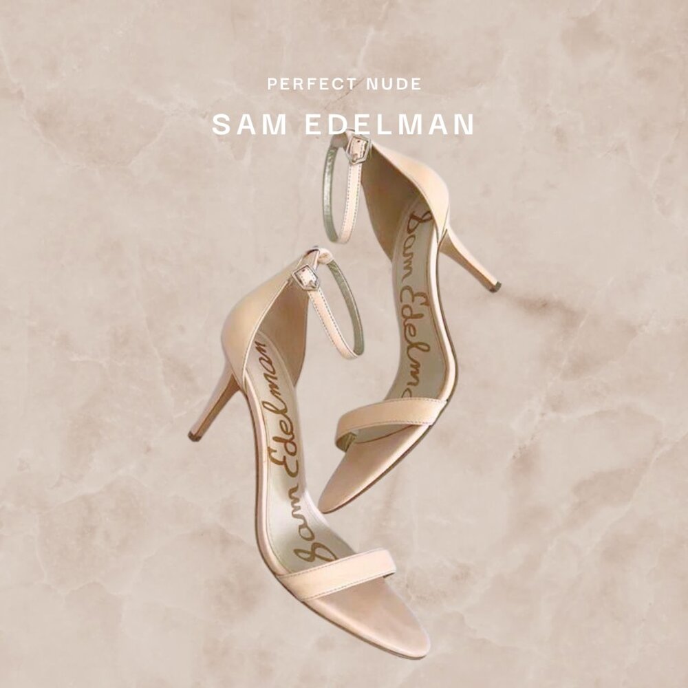 Perfect Nude Sam Edelman Patti sandals heels size 8.5